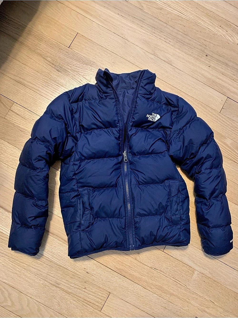 The North Face Kids’ Blue Reversible Perrito Hooded Coat